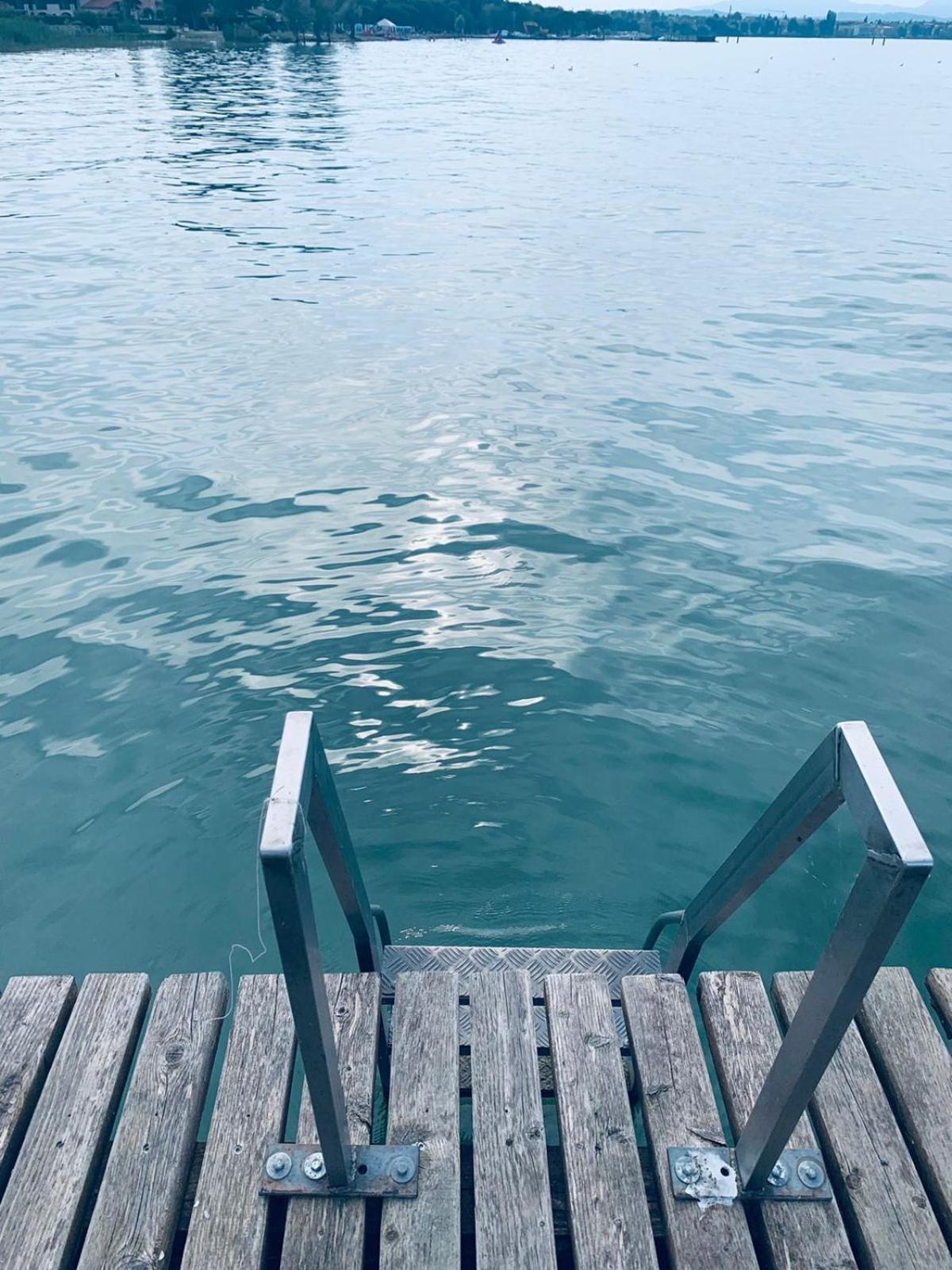 Seeblickwohnung Sirmione - Fronte Lago Mit Privatsteg Exteriér fotografie